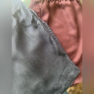 Men’s Silk Boxers Blue and Brown Set